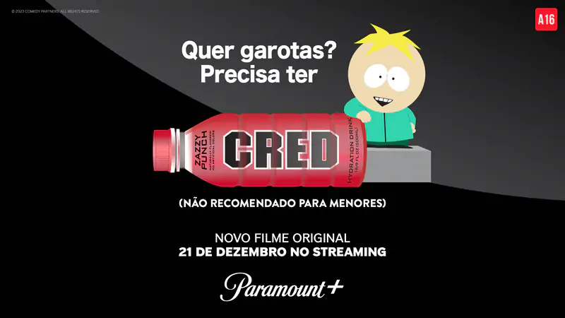 Cartaz do episódio especial de South Park: não recomendado para menores.