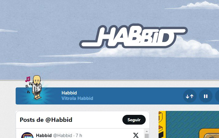 Layout de retorno do fã site Habbid