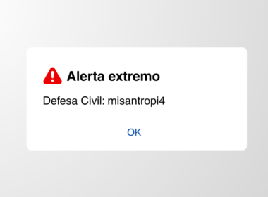Alerta de misantropia da defesa civil